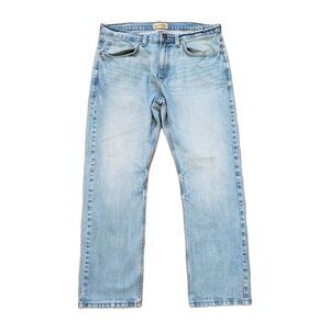 Wrangler 20x No. 44 Slim Straight Size 36x29 Mens Light Wash Denim Jeans Cowboy